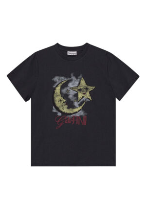 Tee-shirt Moonlight Ganni gris