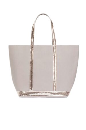 Cabas L en toile quartz
