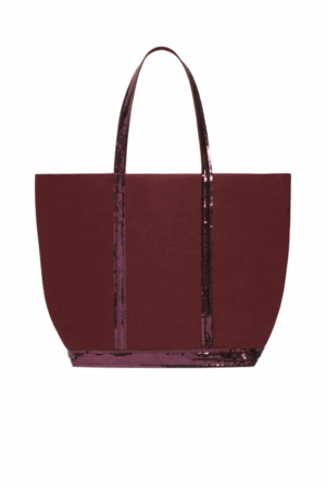 Cabas M zippé en toile pourpre Vanessa Bruno