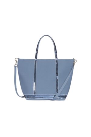 Cabas S Vanessa Bruno en bandoulière bleu cendre