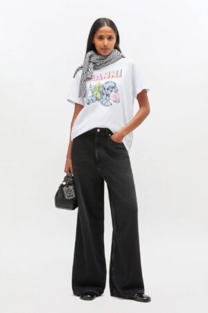 T-shirt Ganni cat