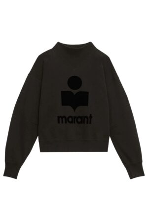 Sweat-shirt Marant Etoile Moby noir délavé