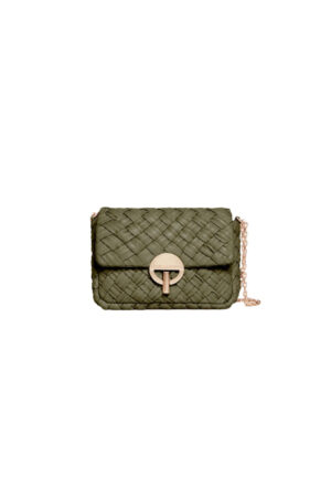 Sac nano moon Vanessa Bruno tressé kaki