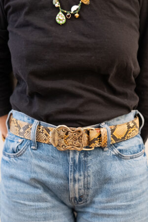 Ceinture Claris Virot Feuille de Ginkgo