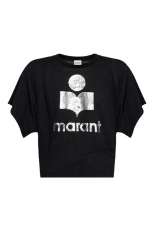 T-shirt Koldi noir et argent Isabel Marant