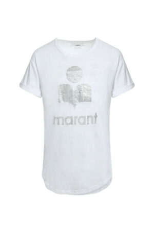T-shirt Koldi blanc et argent Isabel Marant