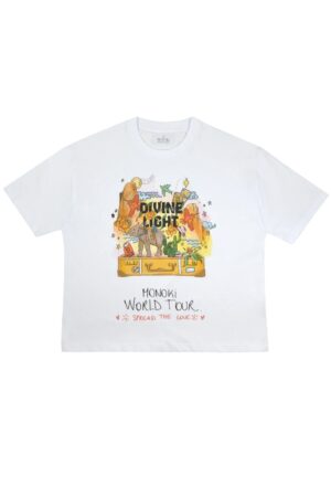 T-shirt Divine Light blanc Monoki