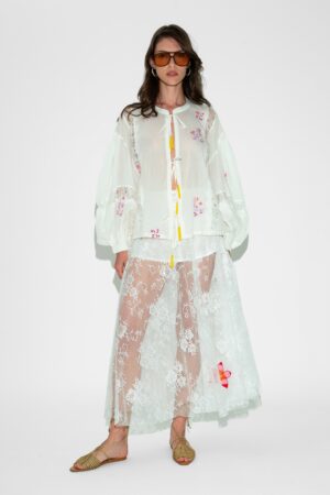 Jupe Lume Lace Victoria Leivissa Blanc