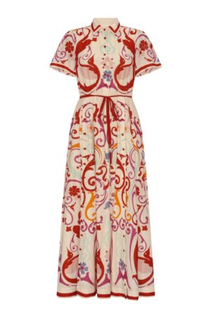 Robe Daniela Carolina K Rouge Multicolore