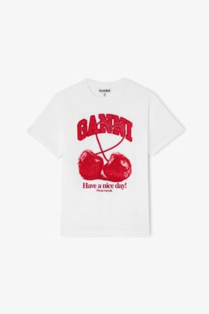 T-Shirt Imprimé Cerise Ganni